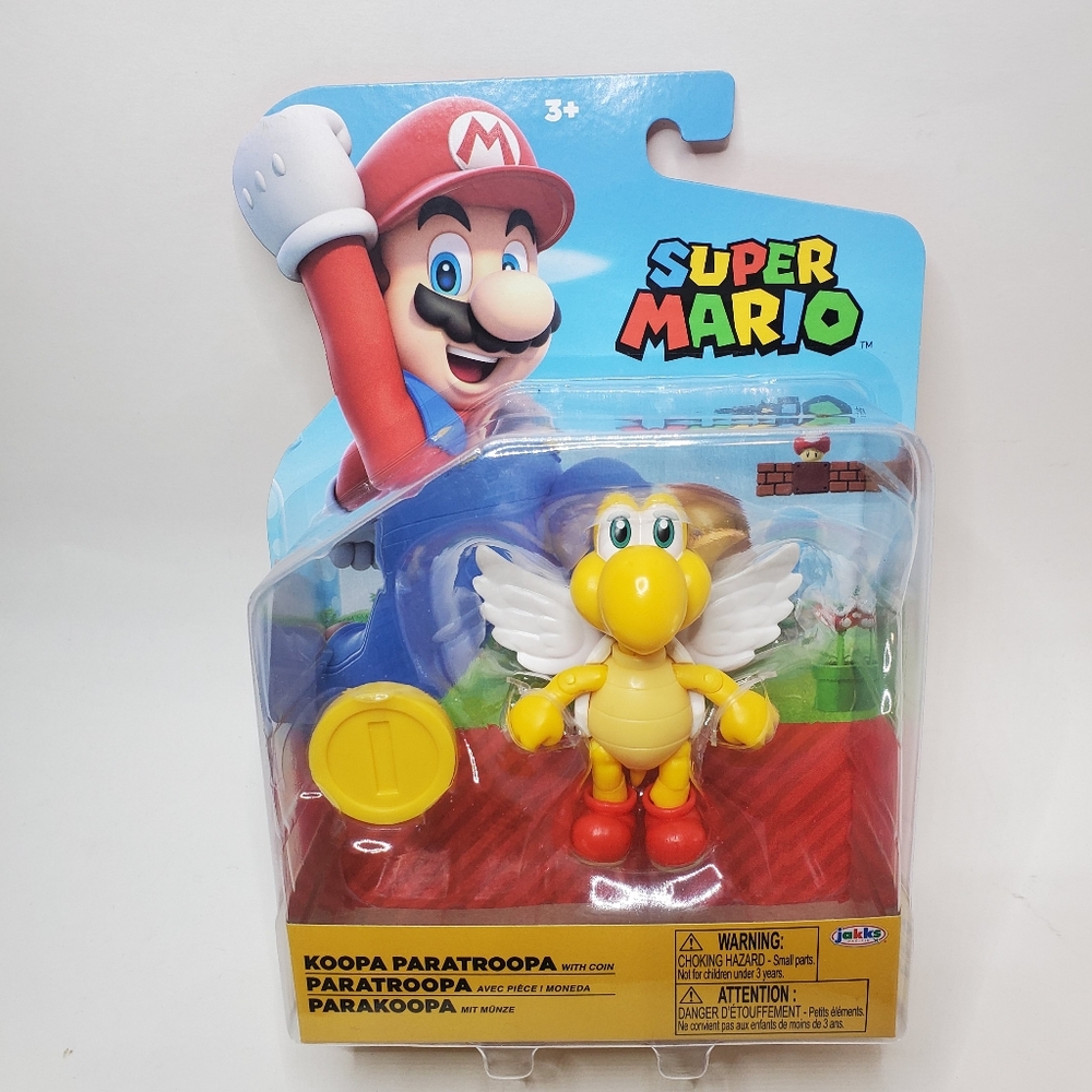 KOOPA PARATROOPA 4" Action Figure Jakks Nintendo Super Mario Bros